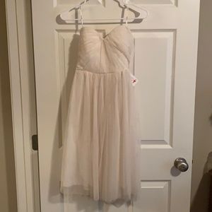Soieblu Sweetheart Cream Dress